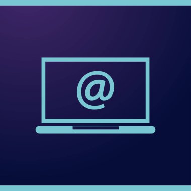 bir dizüstü bilgisayarda e- posta zarfı gönder