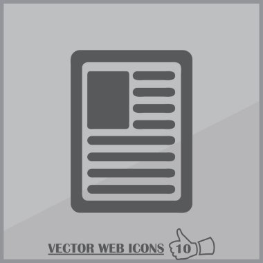 Pano web tasarım stili. vektör simgesi