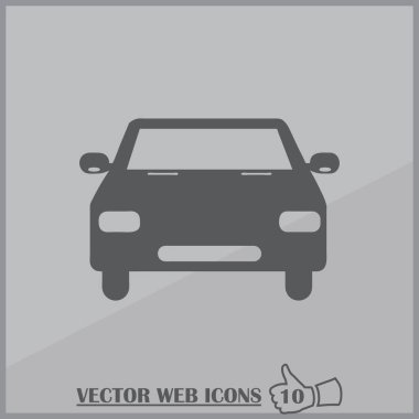 Araba web tasarım stili. vektör simgesi