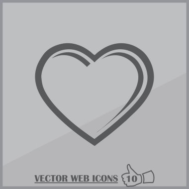 Aşk sembolleri için kalp şekli tasarımı.