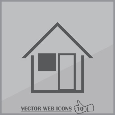 Ev web tasarım stili. vektör simgesi