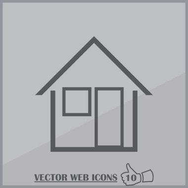 Ev web tasarım stili. vektör simgesi