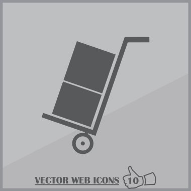 Bagaj web tasarım stili. vektör simgesi