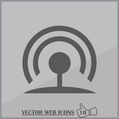 Trendy düz stil WiFi simgesini. Vektör çizim, Eps10.
