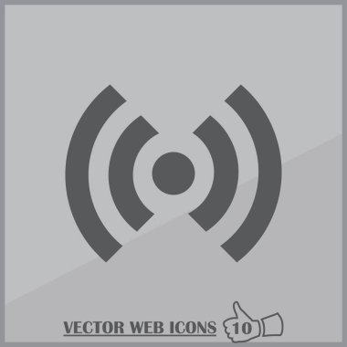 Trendy düz stil WiFi simgesini. Vektör çizim, Eps10.