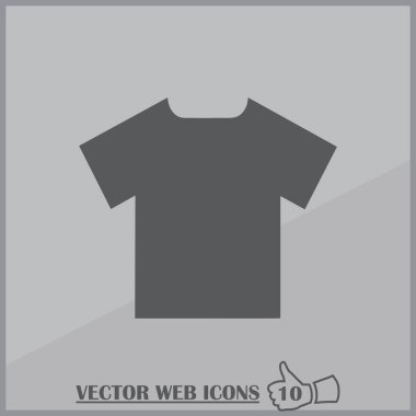t-shirt simgesi. Web tasarım stili