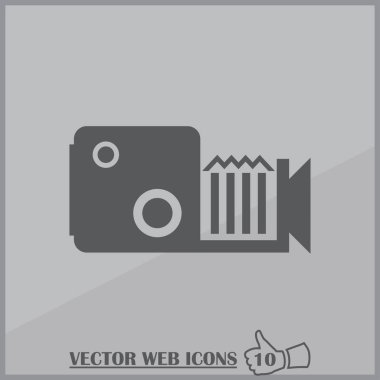 video kamera vektör simgesi