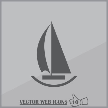 Vektör yelkende simgesi