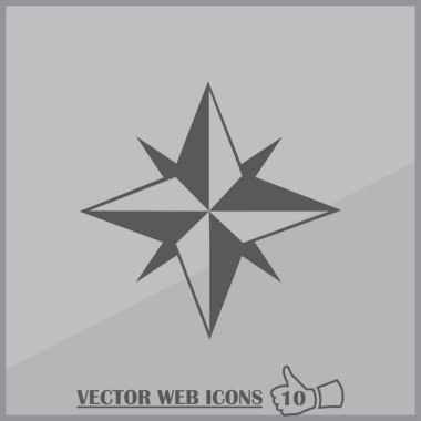 Pusula gül web simgesi