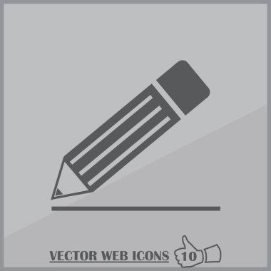 kalem simgesi, vektör çizim