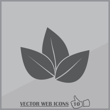 Web simge vektör yaprak