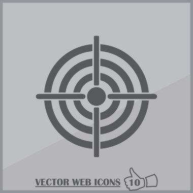 dart ile Web simgesi düz hedef