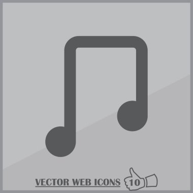 müzik notu vektör simgesi