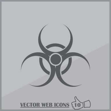 Biohazard simgesi. Web Tasarım