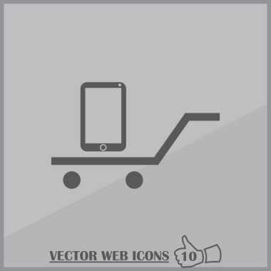 Telefon simge vektör. Web tasarım stili