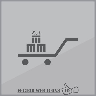 Hediye, hediye, Giftbox izole düz Web telefon simgesi