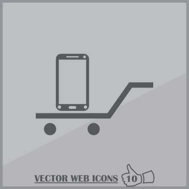 Telefon simge vektör. Web tasarım stili