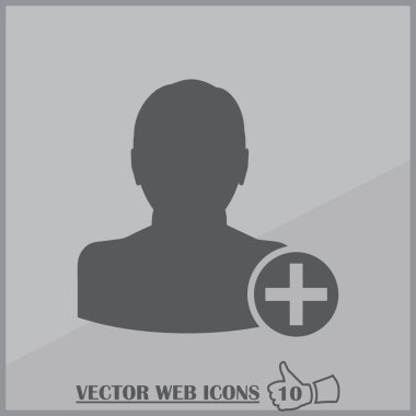 arkadaş simgesi ekle. Vektör Eps 10