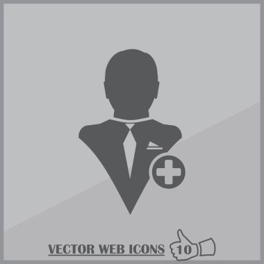 arkadaş simgesi ekle. Vektör Eps 10