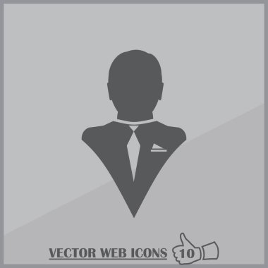 Adam profil simge vektör