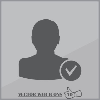 arkadaş simgesi ekle. Vektör Eps 10