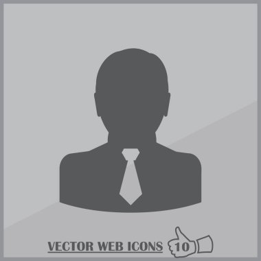 Adam profil simge vektör