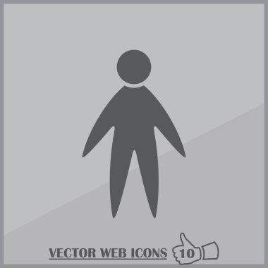 Adam profil simge vektör