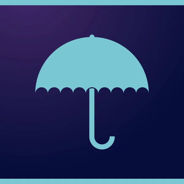 Guarda-chuva Ícone projeto plano vetor — Vetor de Stock