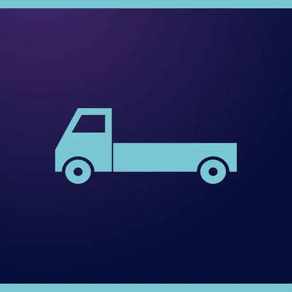 Camión Icono Lorry. Elemento gráfico vectorial aislado plano — Vector de stock