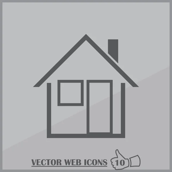 Haus Webdesign-Stil. Vektorsymbol — Stockvektor