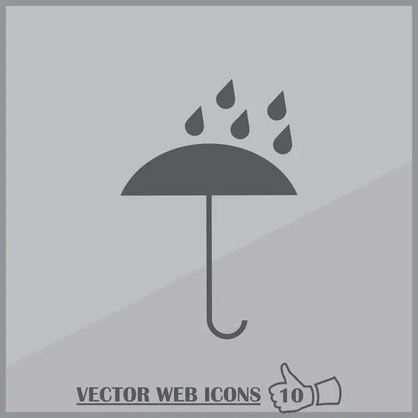 Schirm Icon Vector flaches Design — Stockvektor