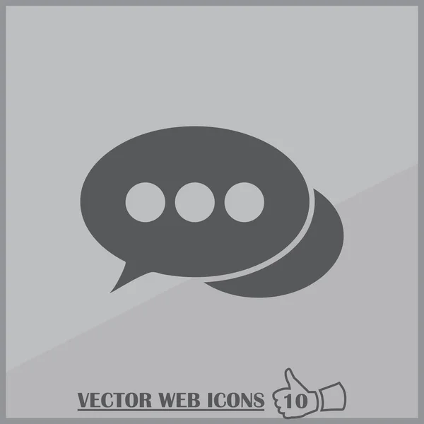 Chat icon with dialog clouds vector — Stock Vector