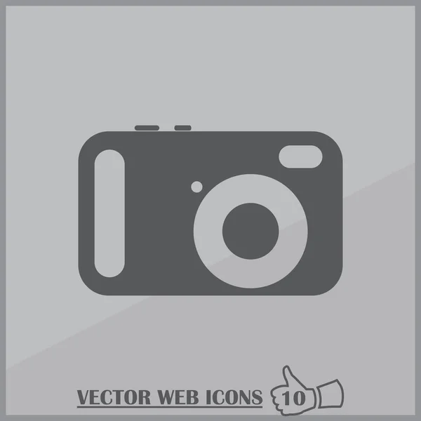 Flat icons photo camera for Web, Mobile, and Business — Stock Vector