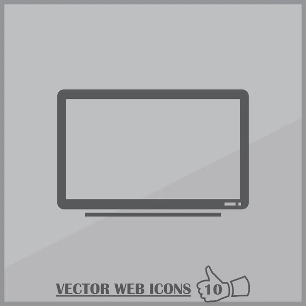 TV écran plat LCD, illustration vectorielle réaliste plasma. — Image vectorielle