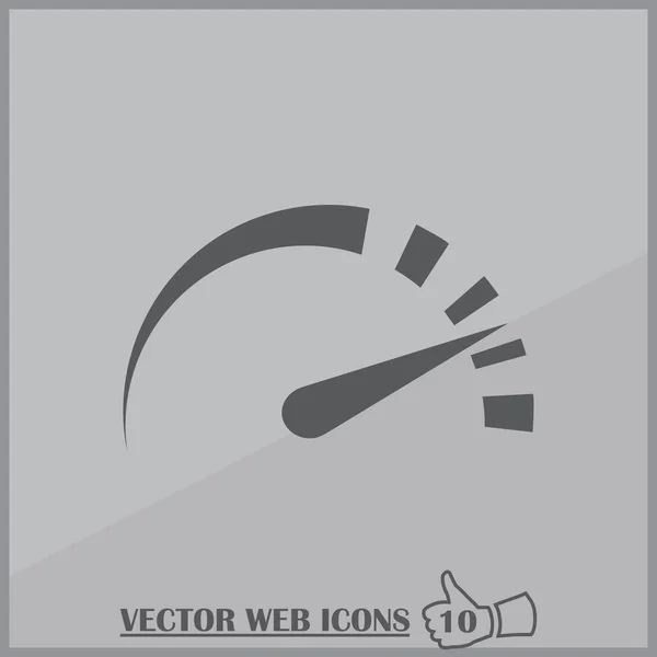 Ícone de tacômetro. estilo web design —  Vetores de Stock