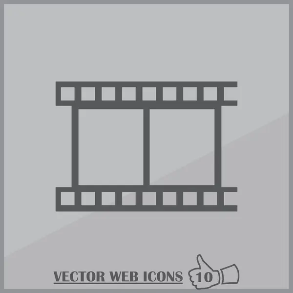 Иконка видео, векторная иллюстрация — стоковый вектор