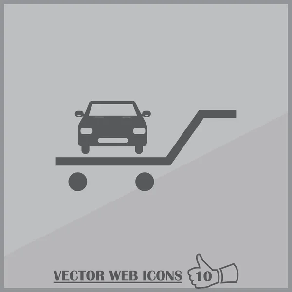 Het pictogram van de auto. Web designstijl — Stockvector