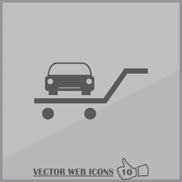 Car Icon. web design style — Stock Vector