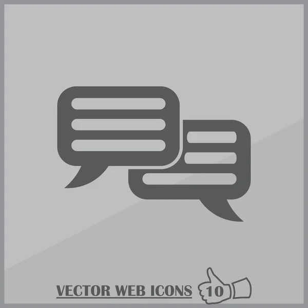 Chat Flat Icon. estilo web design. Vetor EPS 10 . — Vetor de Stock