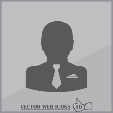 Adam profil simge vektör