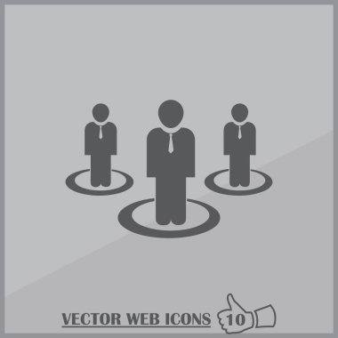 insanlar web vektör simgesi.