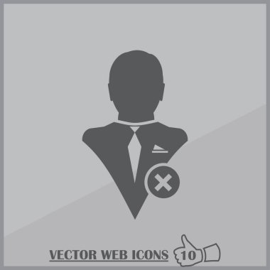 Kişi simgesi kaldırın. Web tasarım stili