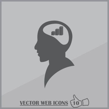 Zihin paylaşımcı kişinin finansal pasta grafiği olarak iş dünyasına kafası yatar.