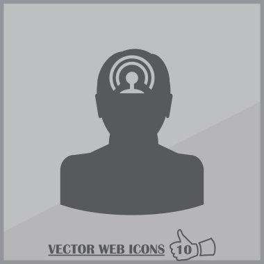 rss simgesi olan adam. Web tasarım stili