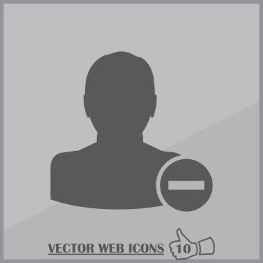 Kişi simgesi kaldırın. Web tasarım stili