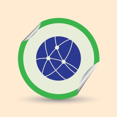 World Wide Web. İzole vektör simgesi