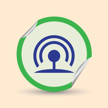 Trendy düz stil WiFi simgesini. Vektör çizim, Eps10.