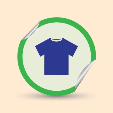 t-shirt simgesi. Web tasarım stili