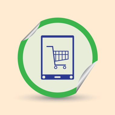 Akıllı telefon simgesi iphone tarzı. Cep telefonu piktogram trendy düz tarzı