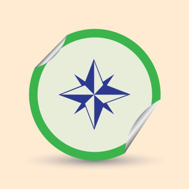 Pusula gül web simgesi